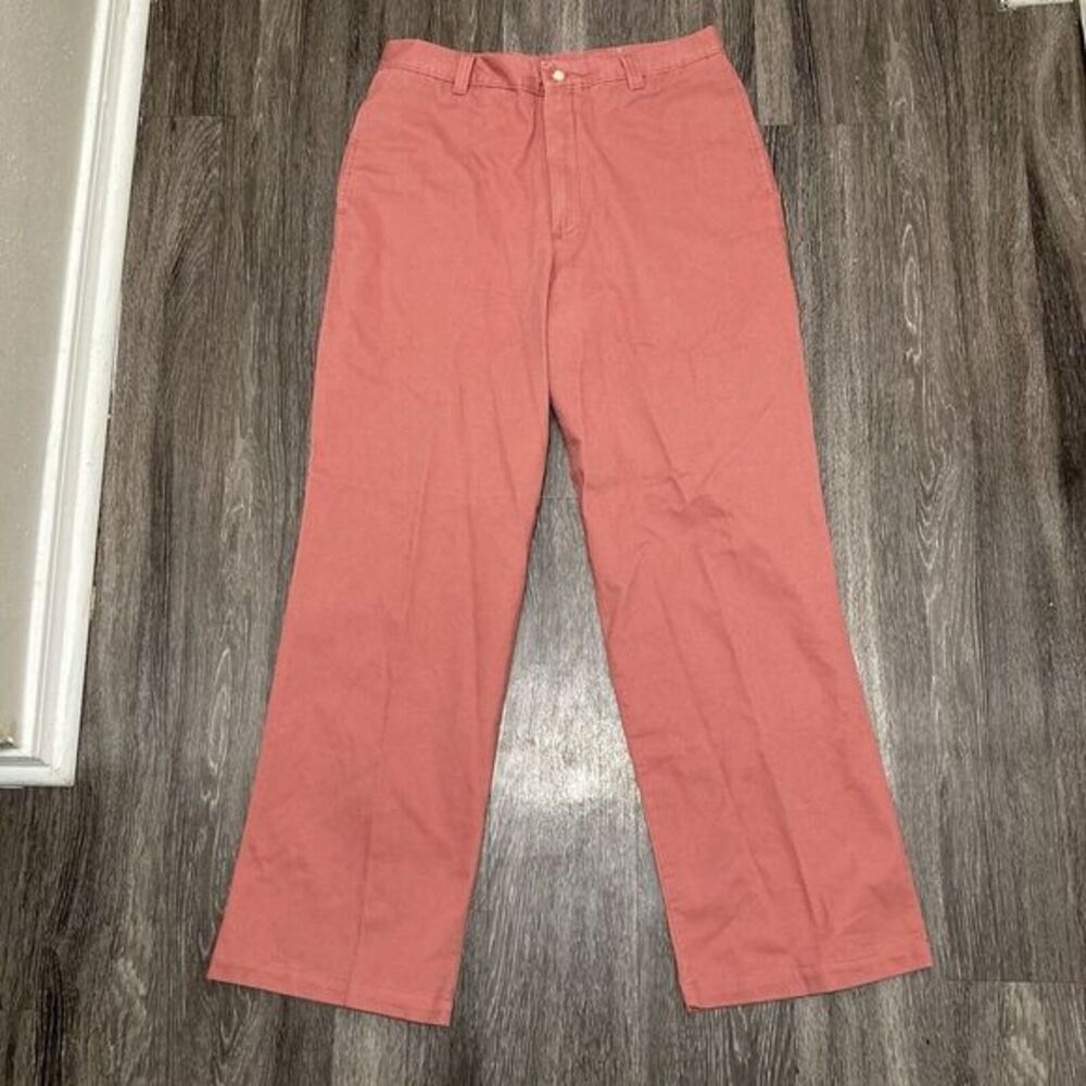 Men's Coral Chino Pants - Classic Straight Fit
